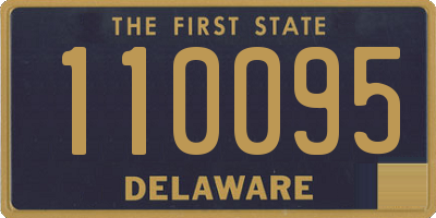 DE license plate 110095