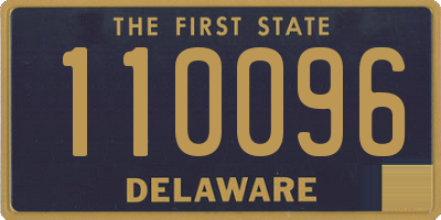 DE license plate 110096