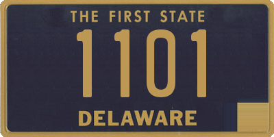 DE license plate 1101