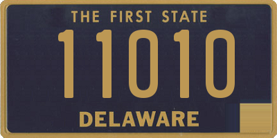 DE license plate 11010