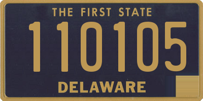 DE license plate 110105