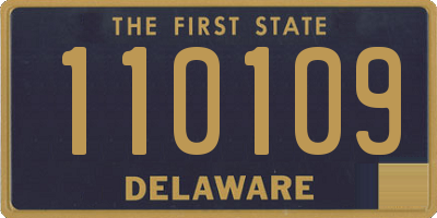 DE license plate 110109