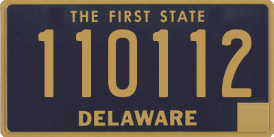 DE license plate 110112