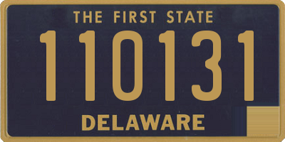 DE license plate 110131