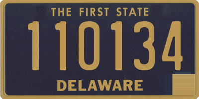 DE license plate 110134