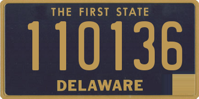 DE license plate 110136