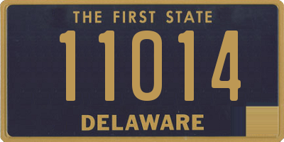 DE license plate 11014