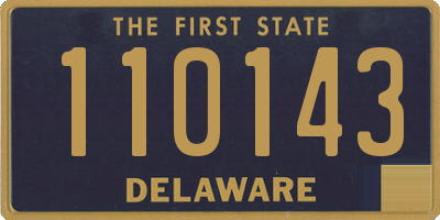 DE license plate 110143