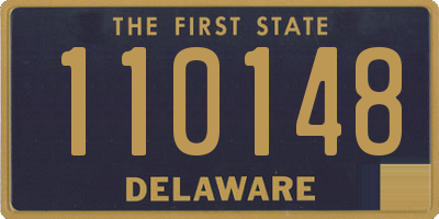 DE license plate 110148