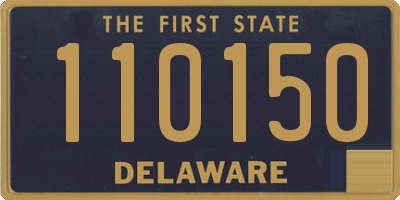 DE license plate 110150