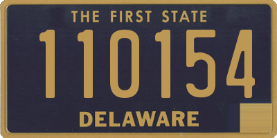 DE license plate 110154