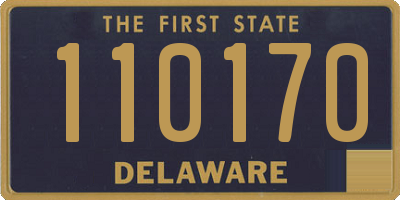 DE license plate 110170