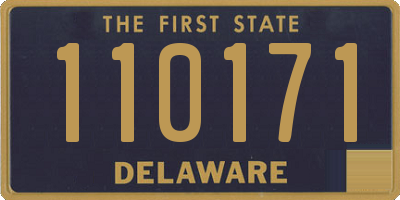 DE license plate 110171