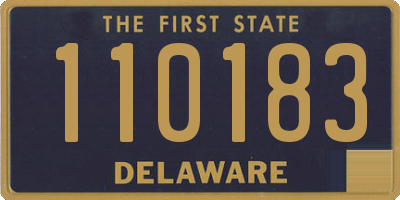 DE license plate 110183