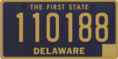 DE license plate 110188