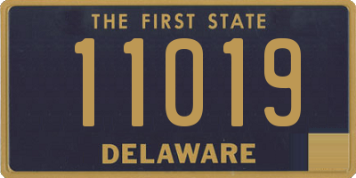 DE license plate 11019