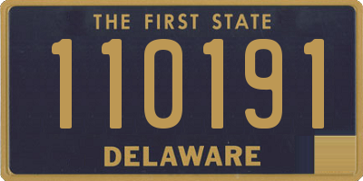 DE license plate 110191