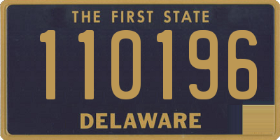 DE license plate 110196