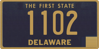 DE license plate 1102