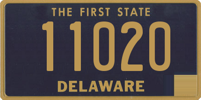 DE license plate 11020