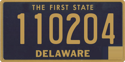 DE license plate 110204