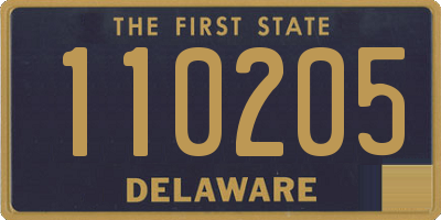 DE license plate 110205