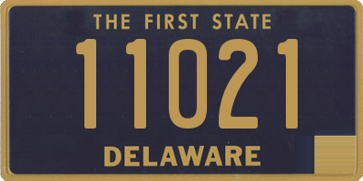 DE license plate 11021