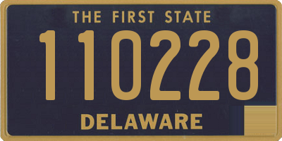 DE license plate 110228