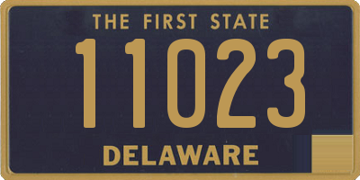 DE license plate 11023