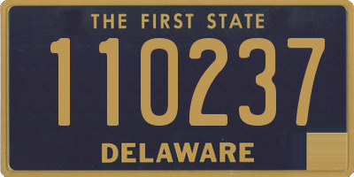 DE license plate 110237