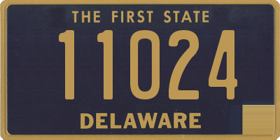 DE license plate 11024