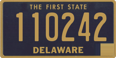 DE license plate 110242