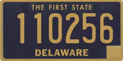 DE license plate 110256