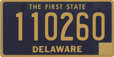 DE license plate 110260