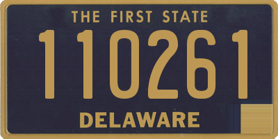 DE license plate 110261