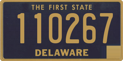 DE license plate 110267