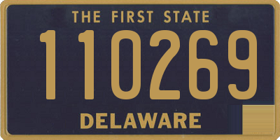 DE license plate 110269