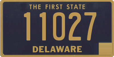 DE license plate 11027