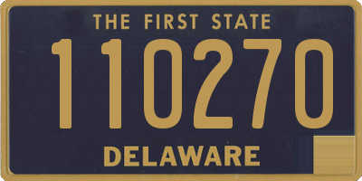 DE license plate 110270