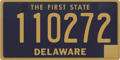 DE license plate 110272