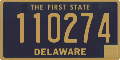 DE license plate 110274