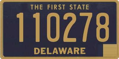 DE license plate 110278