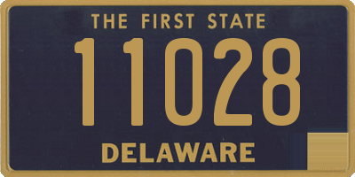 DE license plate 11028