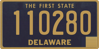 DE license plate 110280