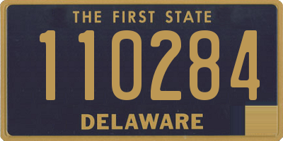 DE license plate 110284