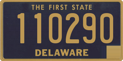 DE license plate 110290