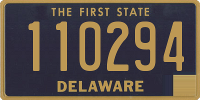 DE license plate 110294