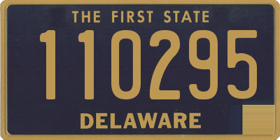 DE license plate 110295