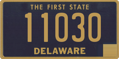 DE license plate 11030