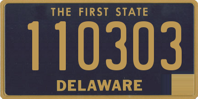 DE license plate 110303